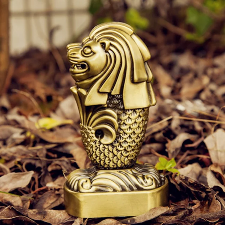 Скульптура из Сингапура Merlion модель туристических сувениров знаменитых