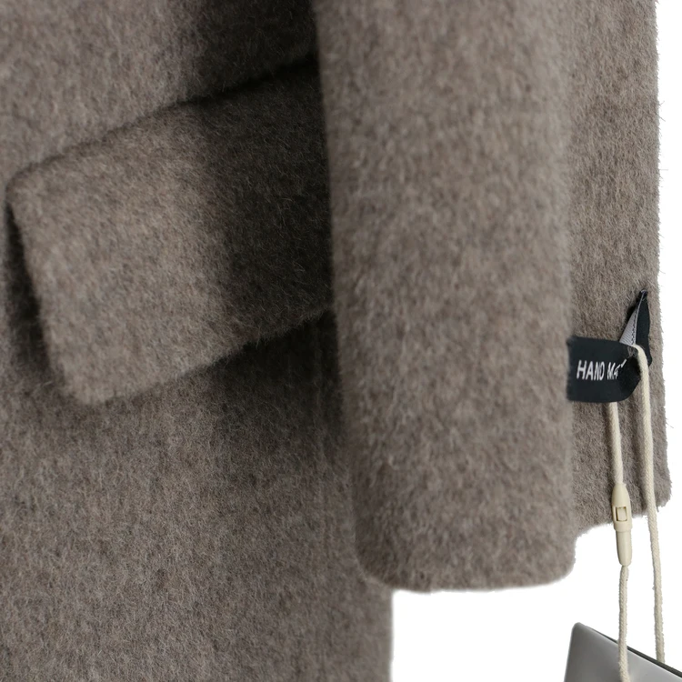 Longueur Laine Qualité De Nouveau Femelle Femmes Mode Designer La Haute 2018 À Moyen Main Manteau PZU4WUnBq