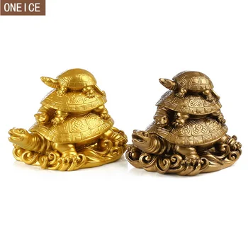 

Modern Art tortoise Sculpture Small Model Resin Animal Home Decoration Accessories God Beast Totem tortoise Feng Shui Statue