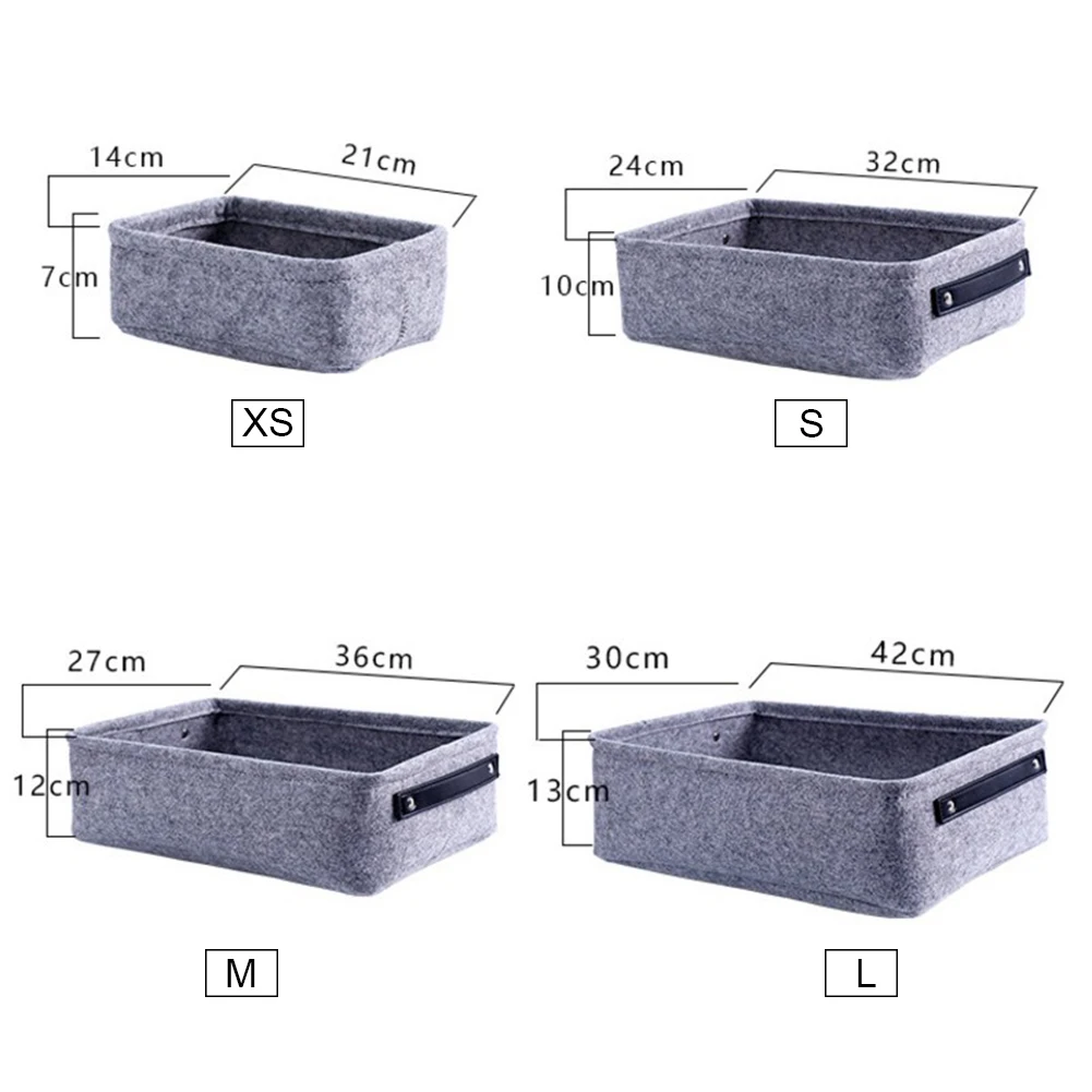 Войлочная корзина для хранения гостиной чайный стол корзина для хранения ткани художественная войлочная коробка для хранения спального нижнего белья носки для хранения