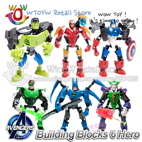 One piece 2014 new free shipping 6 style marvel avengers captain america building blocks learning &amp education 3d | Игрушки и хобби