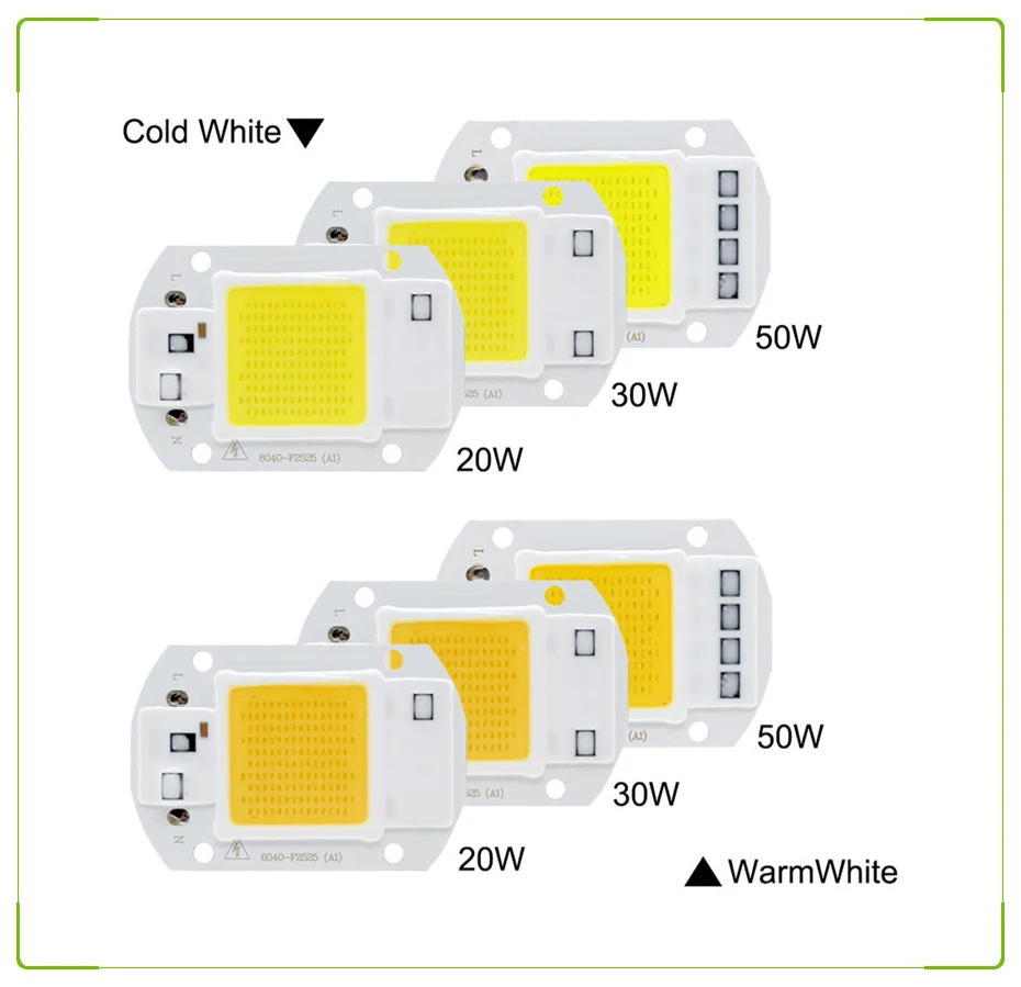 RAYWAY светодиодный чип COB лампа высокой Мощность 20w 30w 50w 100w IP65 умная ИС(интеграционная схема) подходит для DIY светодиодный прожектор светильник Холодный белый/теплый белый/белый