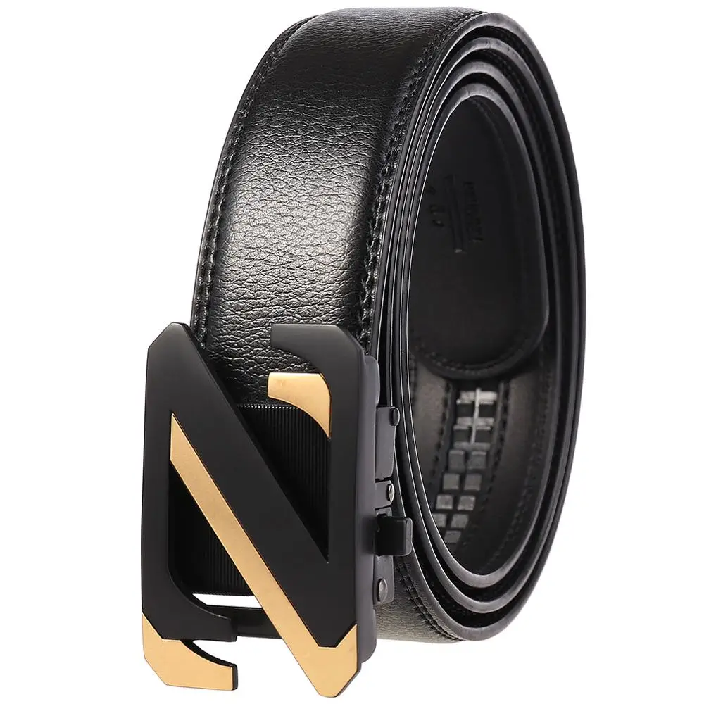 

Cow Men's Belts Genuine Leather Male Luxury Waist Strap Belt Designer Belts Men Z Buckle Fashion Black Men Brand Belts