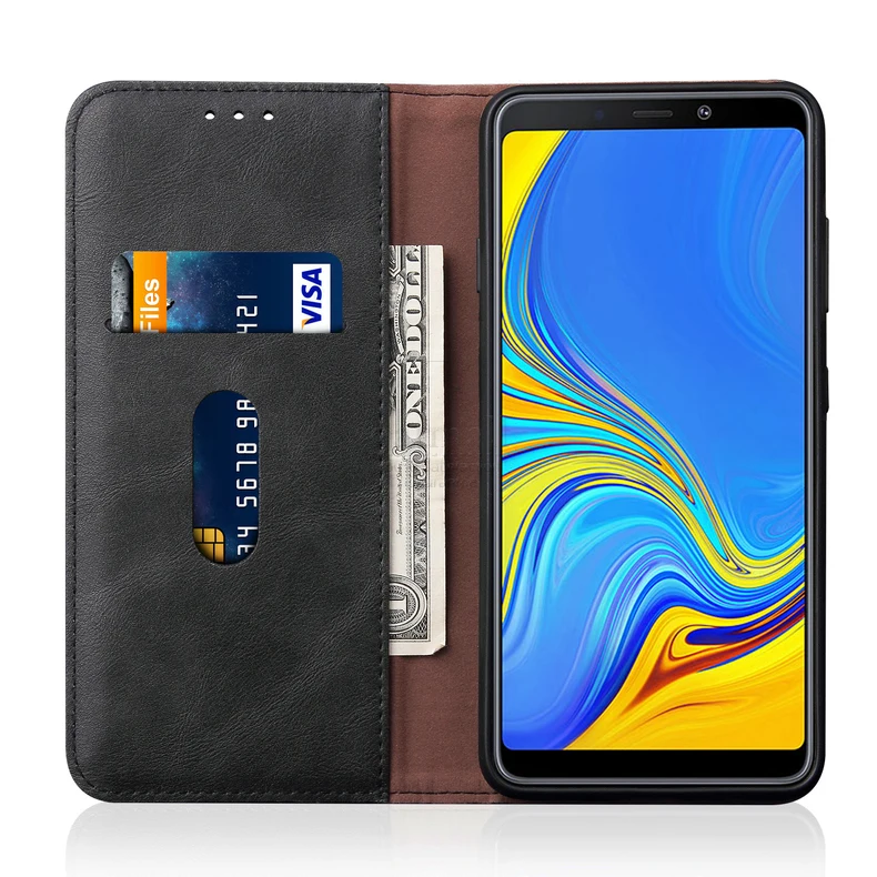 Винтаж кожаный чехол с откидной крышкой для samsung Galaxy A9 бумажник класса люкс карман для карт магнитный штатив обложка книги Повседневное чехол для телефона Fundas