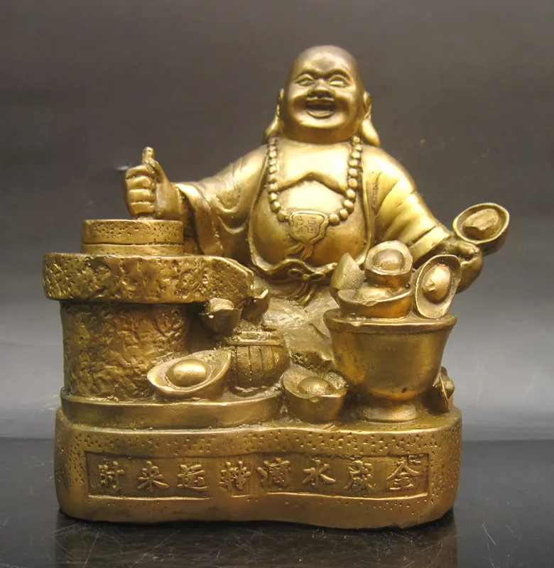 

wholesale bronze factory Copper crafts Good copper antique strike lucky buddha lucky transhipped