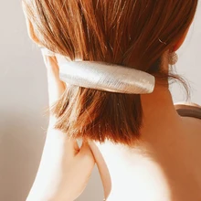 SROCI простой сплав матовый широкий дуги зажим для волос Модные Винтажные большие геометрические металлические аксессуары для волос ювелирные заколки для девочек подарок