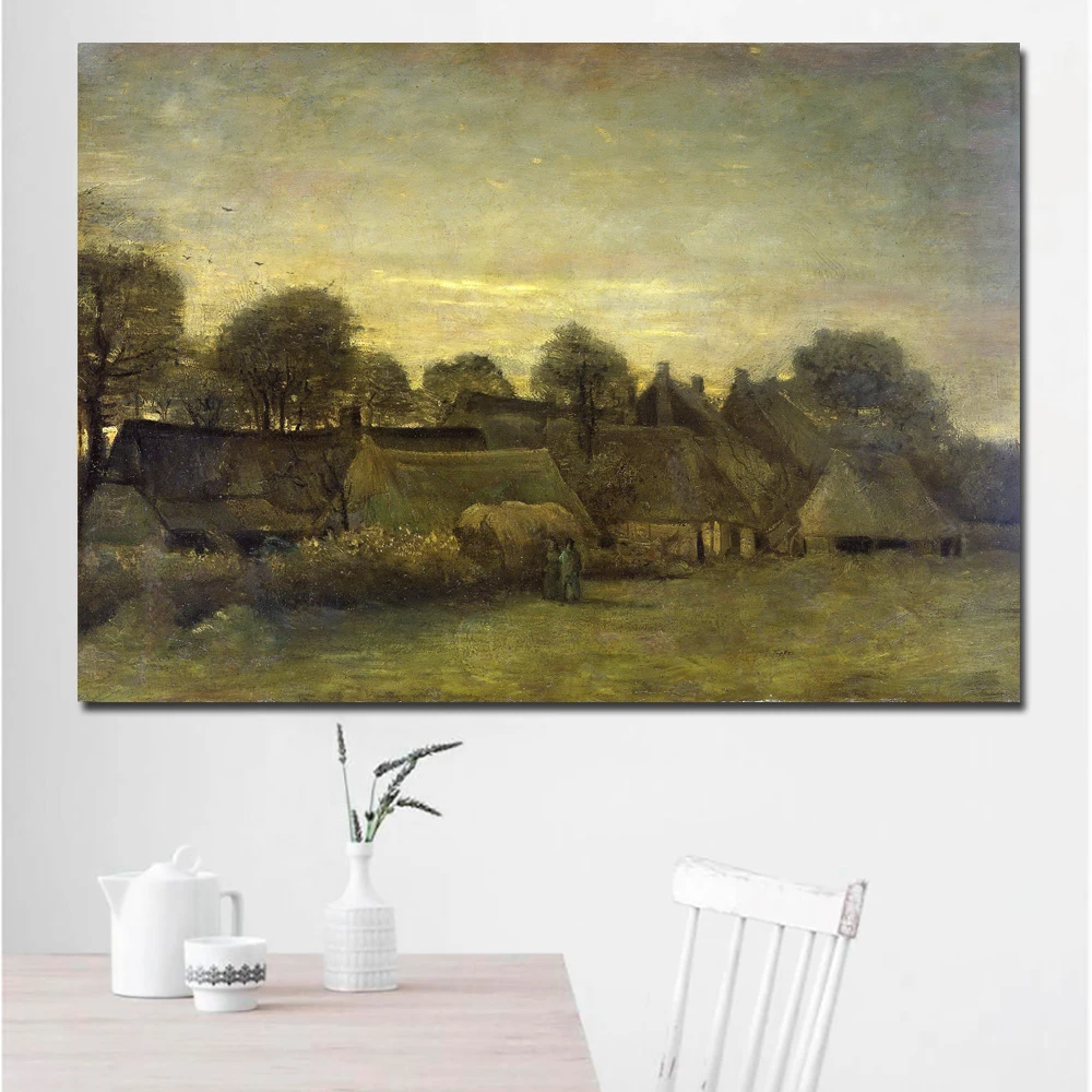 Village at Sunset-70x100