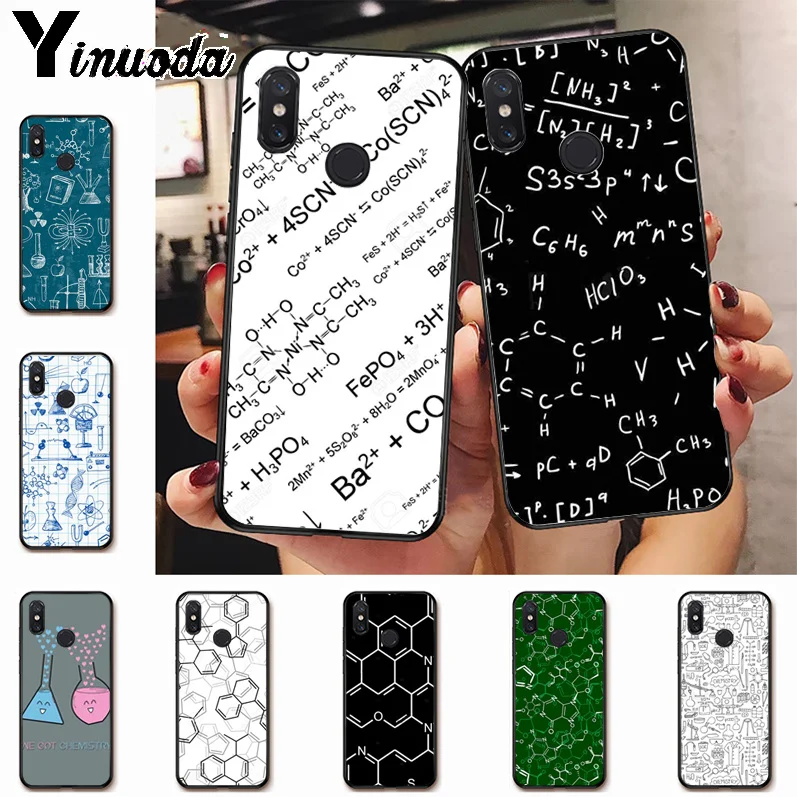 

Ynuoda chemistry scribbles on white Colored Drawing soft tpu phone Case for xiaomi mi 8 se6 note2 note3 redmi 5 plus note5 Cover