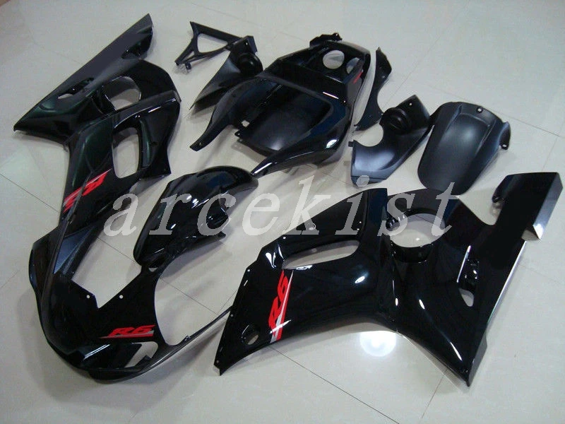 Обтекатели Наборы подходит для Yamaha YZF 600 R6 98 99 00 01 02 YZF-R6 1998-2002 мотоциклетный обтекатель abs комплект капот черный настенные светильники