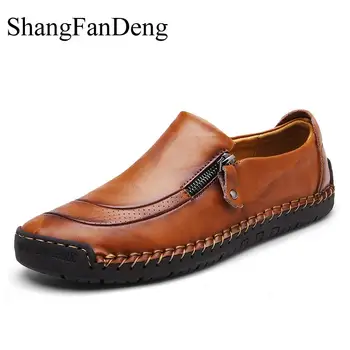 

Leather Shoes Men High Quality Business Men Casual Shoes Outdoor Walking Hiking Men Shoes Fashion Brand Male Zapatos Plus Size