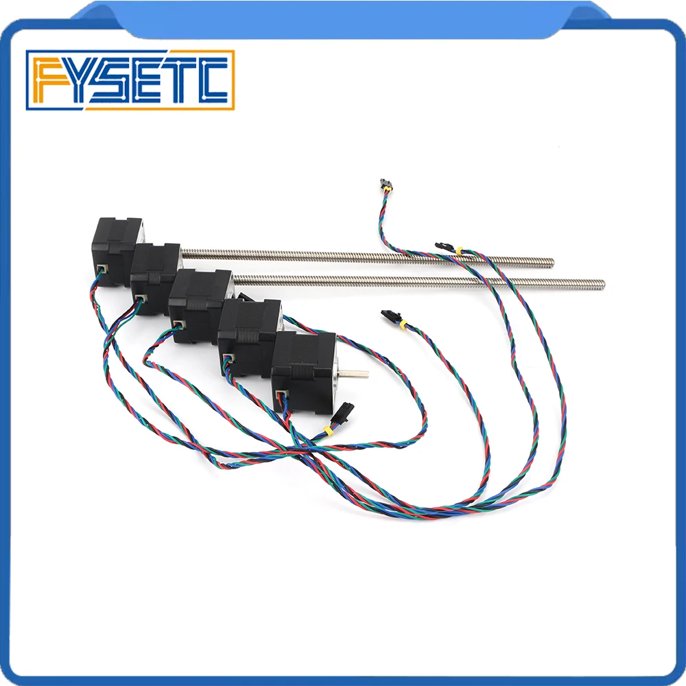 Цена Prusa i3 MK2 MK2S MK3 аксессуар для 3d принтера 42 Шаговый двигатель 320 м z двигатель с трапециевидным свинцовым винтом для mini Rambo Ensy