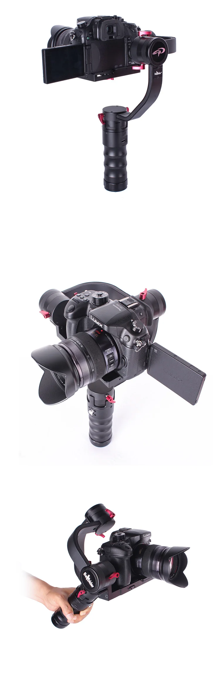 Beholder DS1 3-Axis Handhled Gimbal Stabilzier 32bit Camera Mount Support Canon 5D 6D 7D DSLR