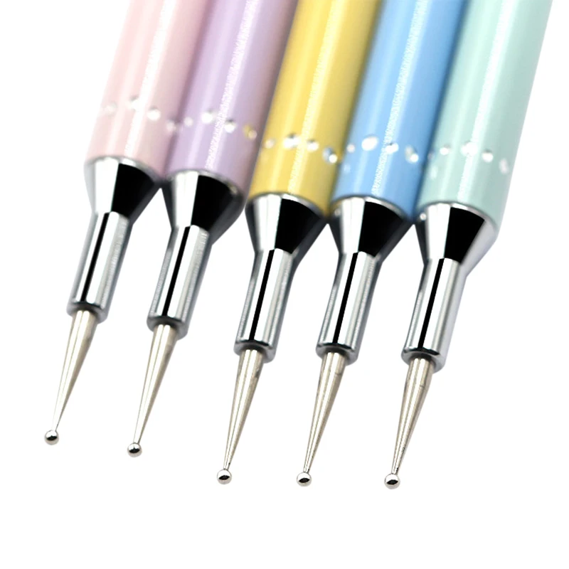 

Dual-Ended Nail Art Dotting Pen Metal Handle Crystal Beads Picker Remover Manicure Tool NShopping