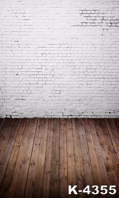 

background fotografico 60*60cm Photo Studio Vinyl Photographic Backdrops White Brick & Wood Floor Fundo fotografico