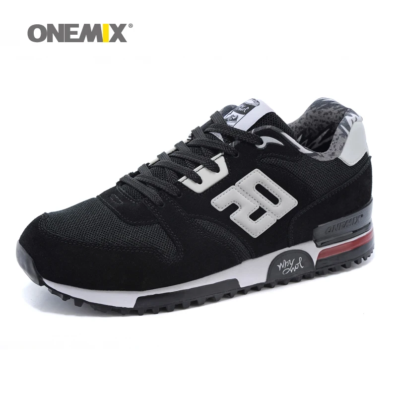 ONEMIX Men Retro 750 Running Shoes Rubber Leather Sport Women Trainers Sneakers Breathable Female Walking Jogging Shoes EU 36-44