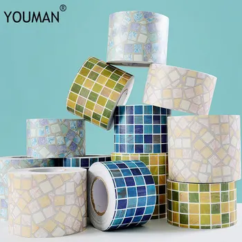 

Wallpapers YOUMAN Border DIY Self Adhesive 3D Wall Stickers Brick Waterproof Wallpaper Room Home Decor Emboss Kids Room Bathroom