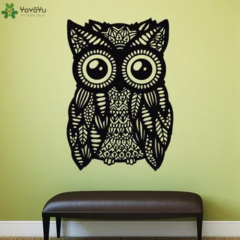 

YOYOYU Wall Decal Mandala Owl Animal Wall Stickers Vinyl Removable For Kids Rooms Baby Nursery Bedroom Home Decor Art MuralSY995