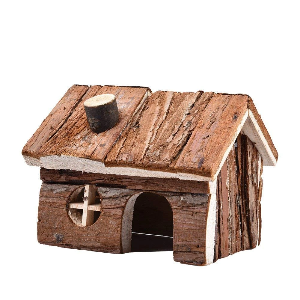 Mouse Gerbil B Chipmunk Small Round Crochet House Hut for Hamster Small Animal Pet Cage Accessory from Natural Linen