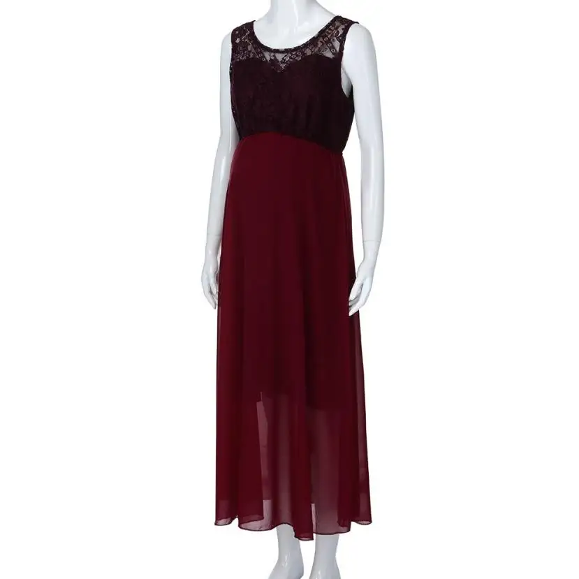 

5-MB Pregnant Woman Irregular Sleeveless Multi-function Dress Fashion Dress