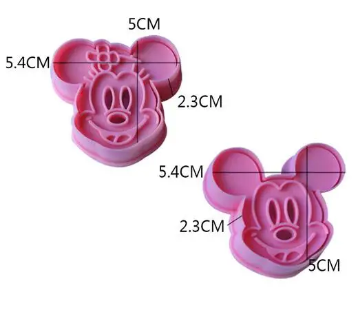 2 шт. пластиковые формы для выпечки кухонные печенье нарезка 3D штамп тиснение