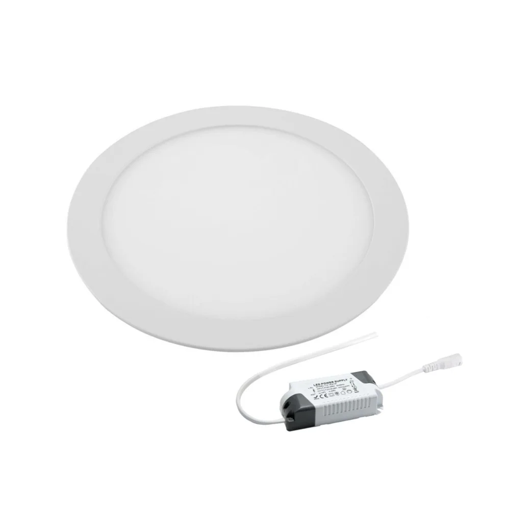 

LED Panel Light Warm/Natural/Cold White Ultra Thin Downlight Round Recessed Ceiling Light for Living Room Conference Room