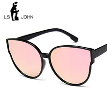 LS JOHN Vintage Sunglasses Women Cat Eye Sunglasses Sexy Summer Red Sun Glasses for Female Brand Designer Eyewear UV400