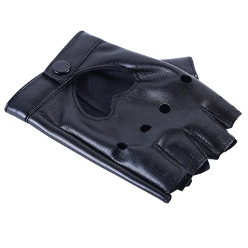 

leather gloves luvas guantes mujer for women girls Red balck white Loving heart gloves