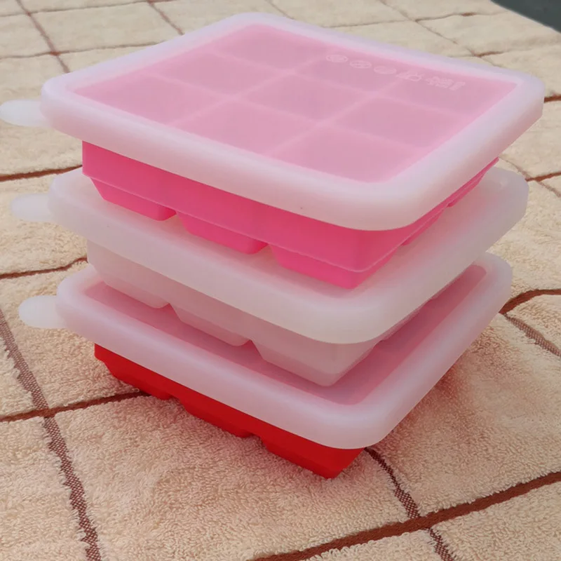 8 отверстий силиконовый для детского питания контейнер для хранения младенческой решетки грудного молока фруктов овощей ящик для хранения лоток для морозильника Crisper