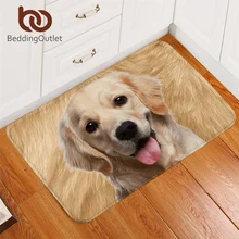 Постельные принадлежности Outlet 3D принт ковер для собаки Милая такса мягкий ковер для спальни коричневый коврик для двери с Мопсом милый щенок tapete нескользящий 40x60 см Новинка