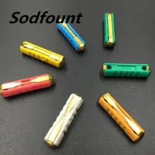 100 шт. цилиндрический 32V автомобильный предохранитель Страхование автомобиля Электрический древесины плавкая вставка 5A 8A 16A 20A 25A 30A