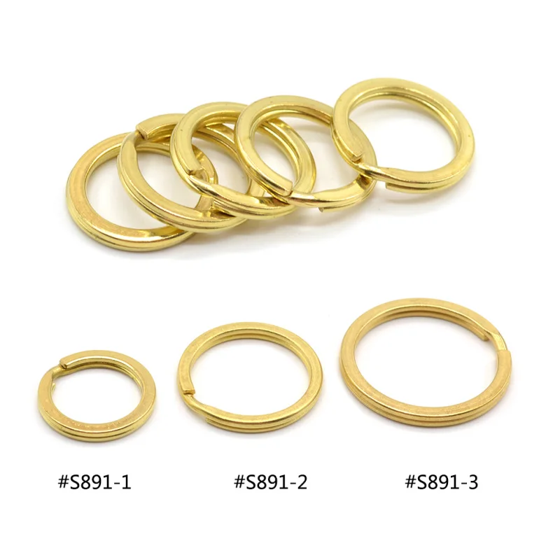 Brass Keychain Keys Holder Brass Keyrings Connector Brass Keyring