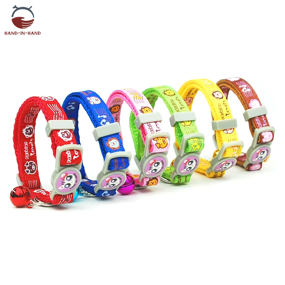 Cat Collar Pet Product Collar Safety Buckle Quick Release Cartoon printed Collar