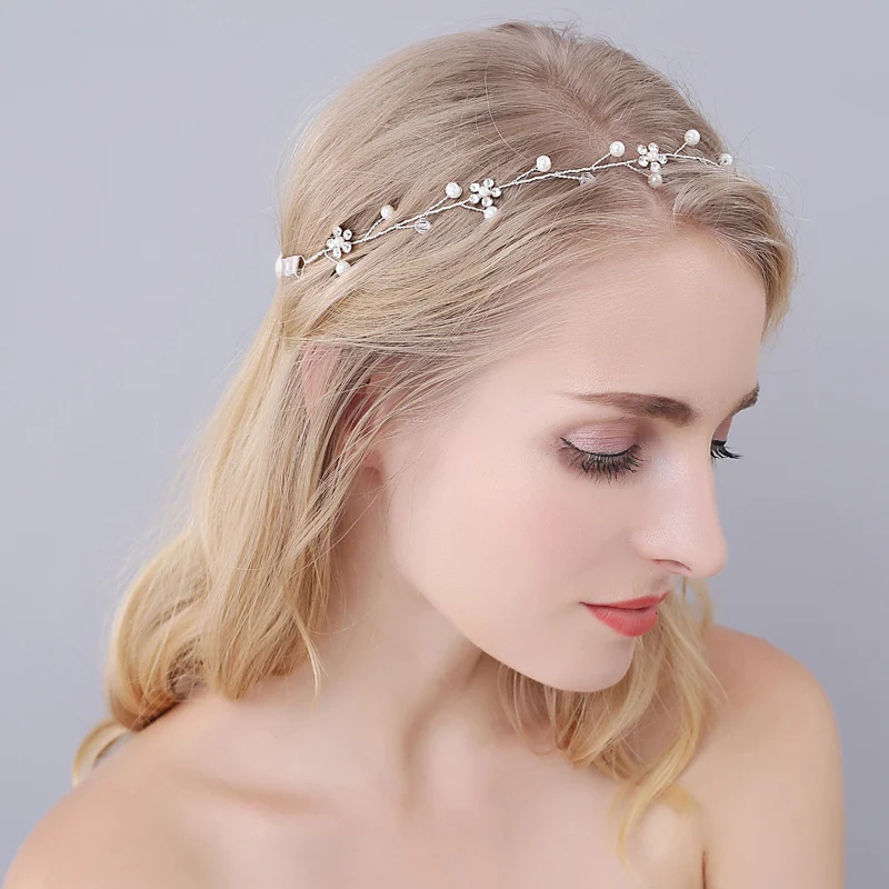 Bridal Head Headbands Women's Hair Accessories Ladies Gold Crystal