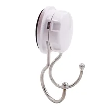 Присоски Двойной Крюк для гладкой поверхности стены провести Полотенца, халат люфы