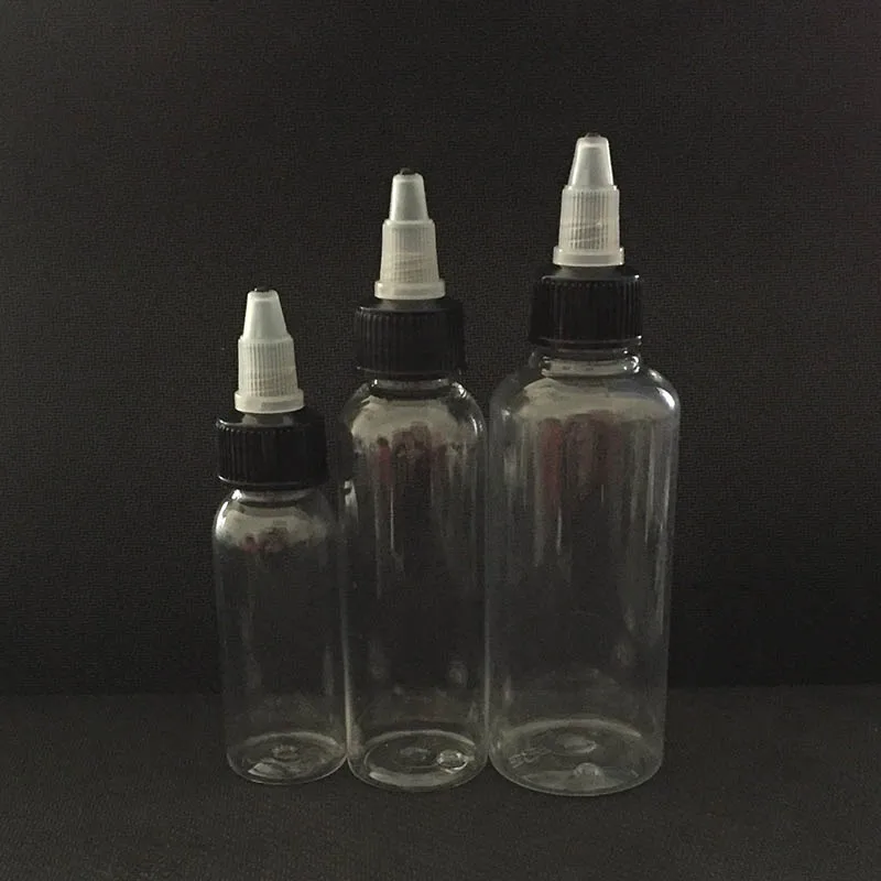 

Twist Off Caps Pen Shape Refillable Bottle 30ml 50ml 60ml 100ml 120ml Empty Pet Bottles E Liquid E-Cig Plastic Dropper Bottles