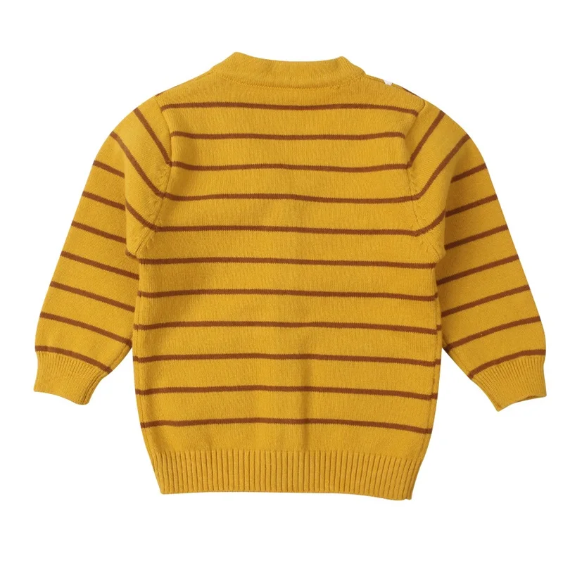 Striped Cotton Baby Sweater Casual Knit Newborn Baby Cardigan Long Sleeve V-Neck Sweater For Boy Autumn Infant Outdoor Sweaters (18)
