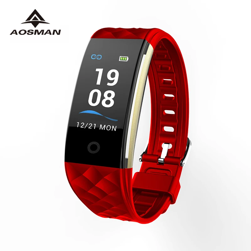 

AOSMAN TFT Color Screen Smart Bracelet Phone Reminder Riding Heart Rate Monitor APP GPS Movement S2 Smart Wristband pk T20