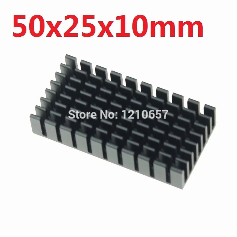 2pcs Heatsink 50x25x10mm Aluminum Heat Sink for PCB Device LM2596 2577 2587