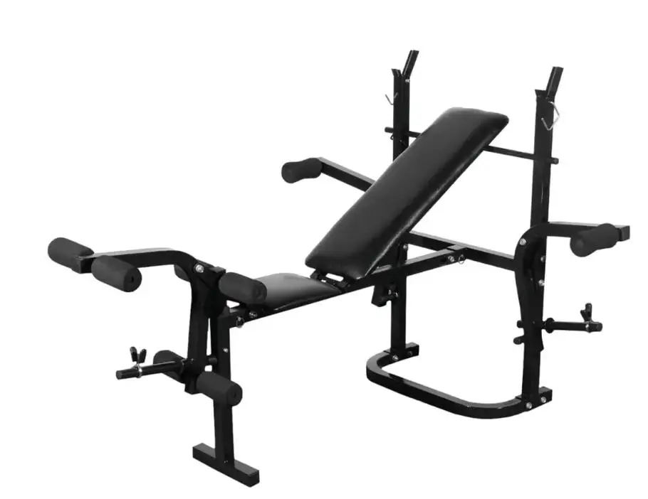 

VidaXL Weight Bench Muscle Exercises Integrated Fitness Equipments For Beginners Advanced Athletes Weight Training Exercises