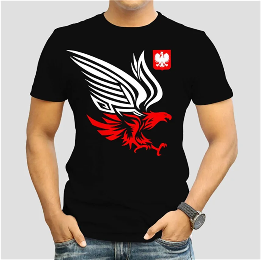 

Orzel White Red Godlo Men T Shirt Poland Hip-hop T Shirts Polish Polish Tshirts Men T Shirt