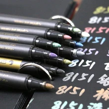 10 สีอะคริลิคเครื่องหมายกันน้ำถาวรจิตรกรปากกาเน้นข้อความทำงานได้บนพื้นผิวส่วนใหญ่ศิลปะอ...(China)