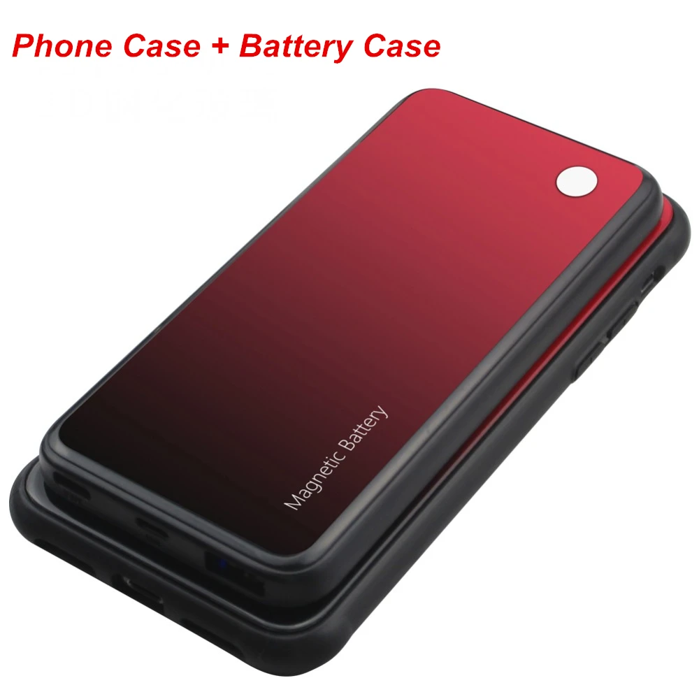 Koop 5000 mah Voor Iphone X XS XR XS Max Batterij Oplader Case Telefoon Case Smart Draadloze Opladen Batterij Cover Power bank