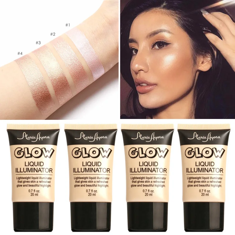 Newest Face Makeup Glod Highlighter Cream Long lasting Nude Pink