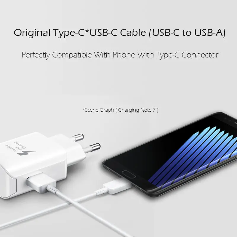 Micro USB Type C кабель питания зарядное устройство для быстрой зарядки Samsung Galaxy Note 7 S8 A7