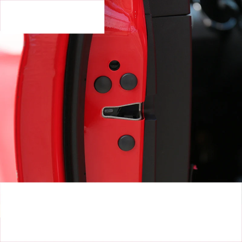 

lsrtw2017 black rubber car door screw cover for hyundai elantra 2016 2017 2018 2019 2020