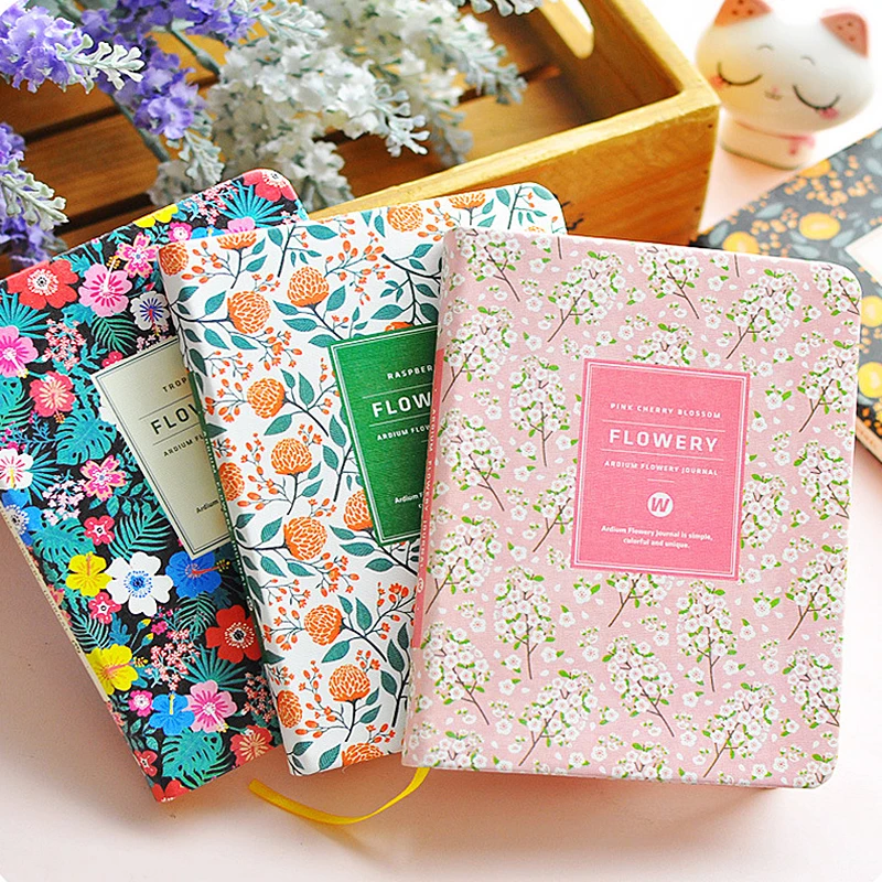 

A5 A6 Size Floral Print Schedule Book Diary Weekly Planner Notebook School Office Supplies Stationery