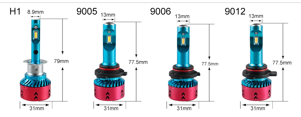 h7 led car headlight H4  H11 H8 H1 9005 9006 H3 H15 luces led para auto 16000Lm Ampoules 6500K 12V 24V  bombillas led coche 70W  (12)