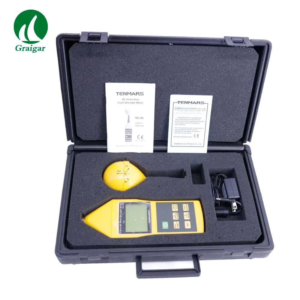 New Tenmars 3 Axis Electromagnetic Field Strength Meter EMF Meter TM-196 10MHz~8GHz images - 6