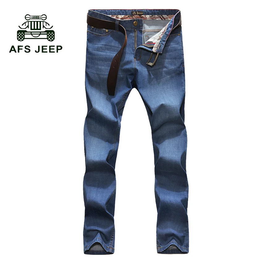

AFS JEEP 2017 Fashion Full Length Solid Skinny Jeans Men Brand Clothing Denim Pants Male Casual Trousers Male jeans pants 70z
