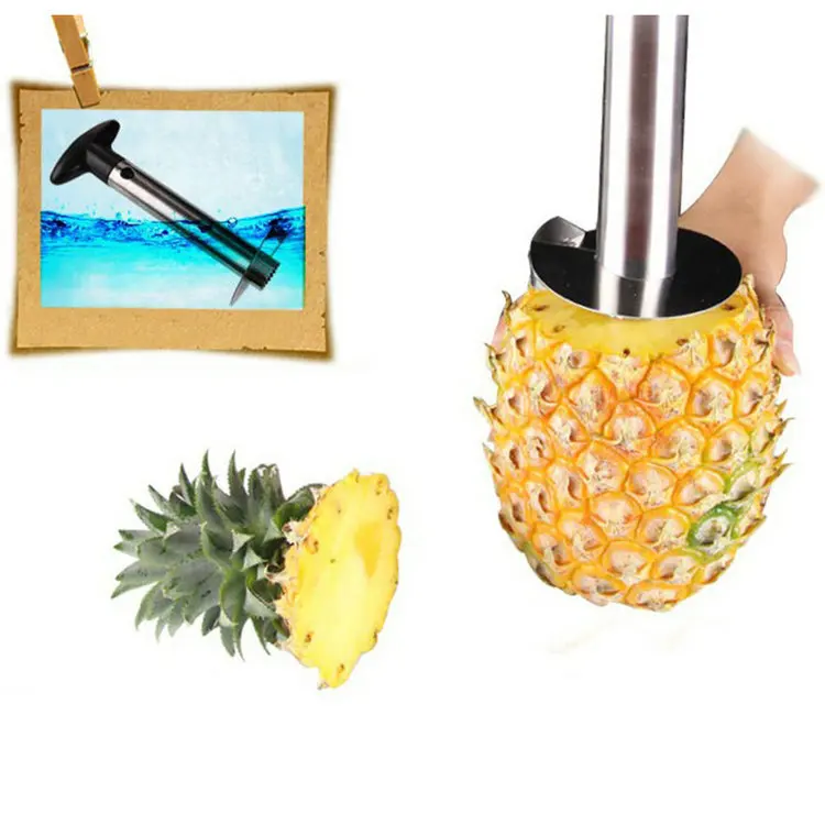 1pc Stainless Steel Fruit Pineapple Corer Slicers Peeler Parer Cutter